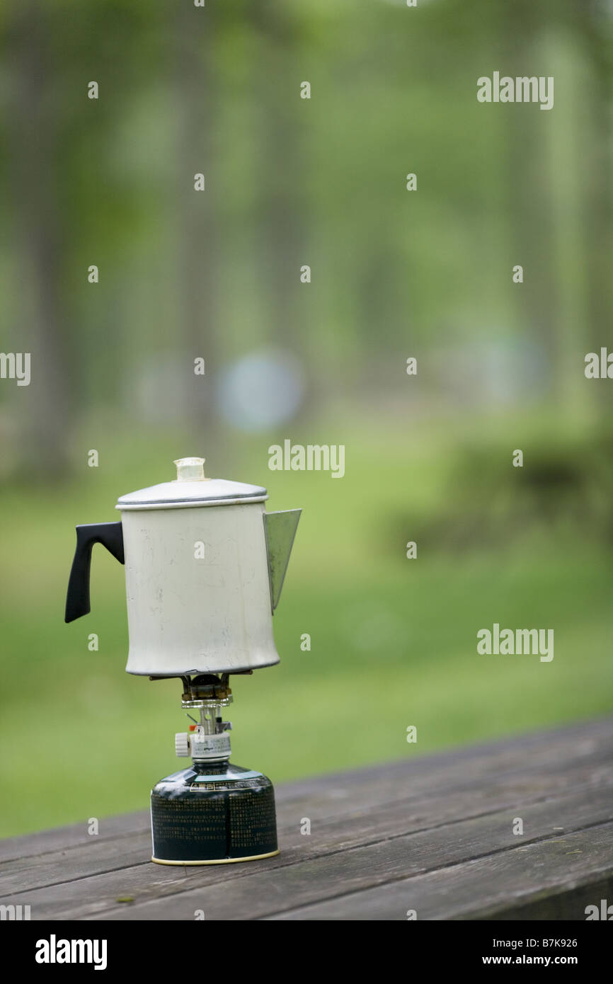 Percolator on a Table Stock Photo Alamy