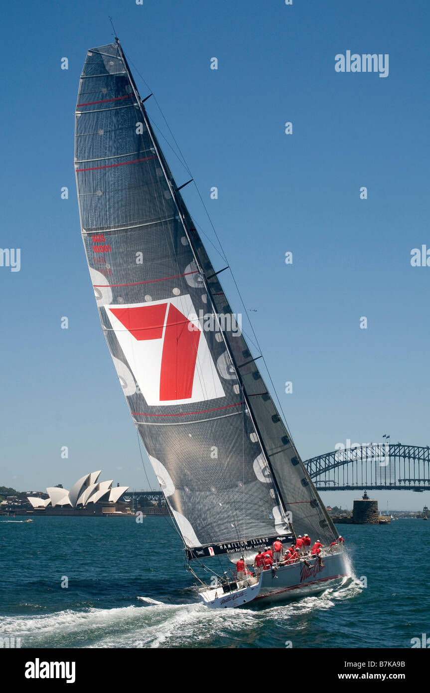 sailing yachts in Sydney Harbour sydney Australia Stock Photo Alamy