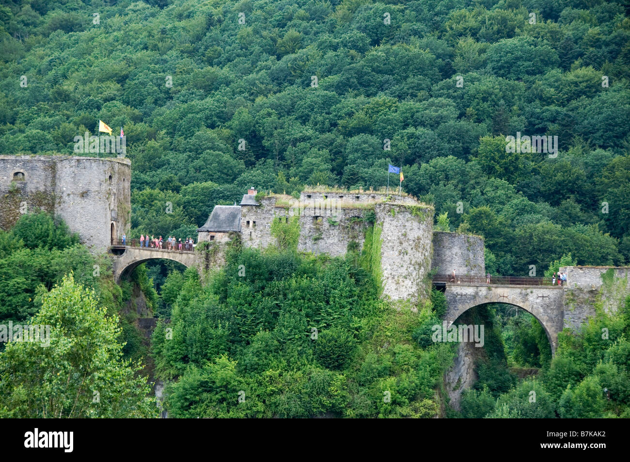 Castle Bouillon in the Luxembourg Province of Wallonia Belgium Europe