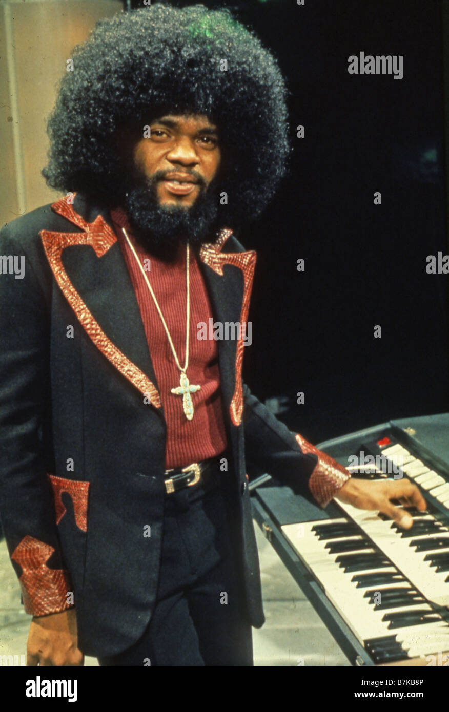 Billy Preston Us Soul Musician In 1974 Stock Photo Alamy