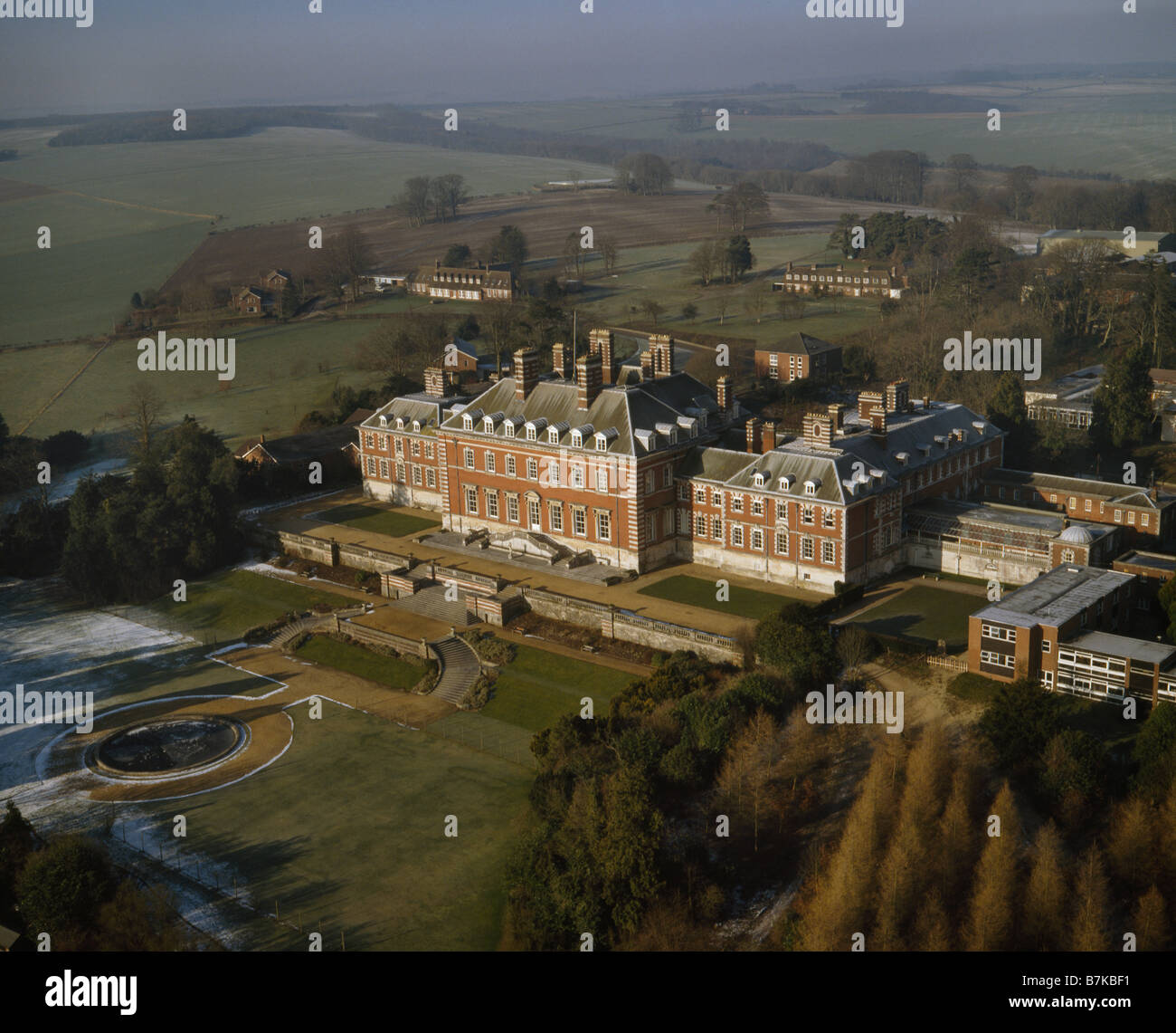 Bryanston House, Dorset Aerial Stock Photo Alamy