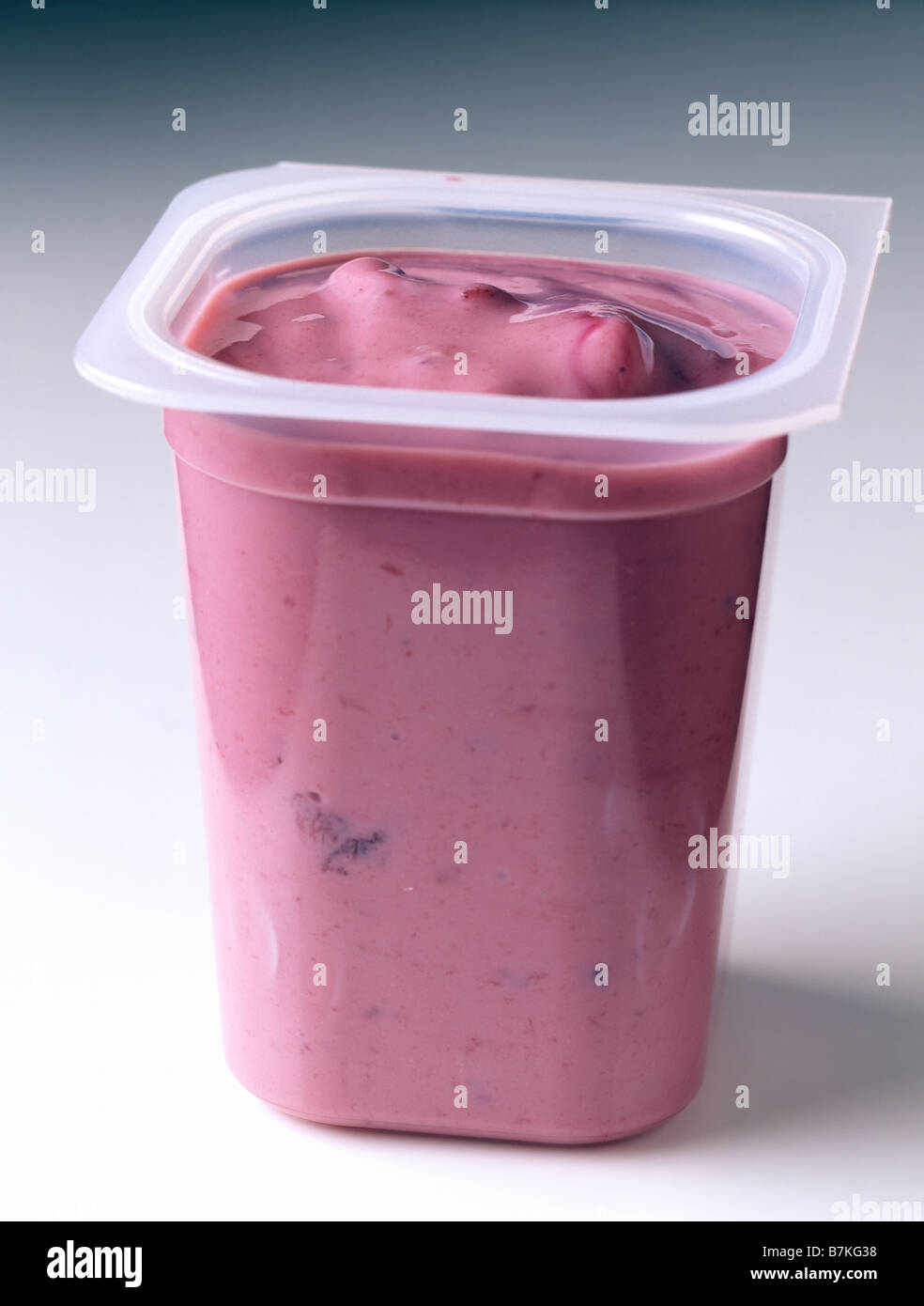 Fruit yoghurt pot Stock Photo Alamy