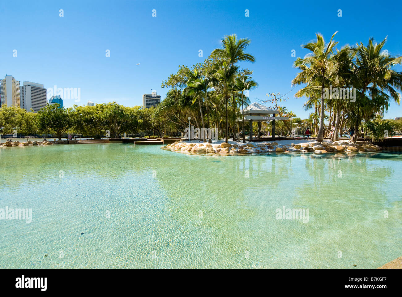 South Bank Parklands are located at South Bank in Brisbane, Queensland,  Australia Stock Photo - Alamy