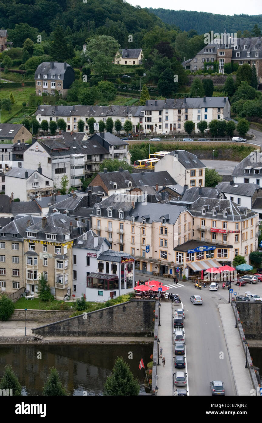Picturesque view of Bouillon Ardennes Luxembourg Province Belgium Stock