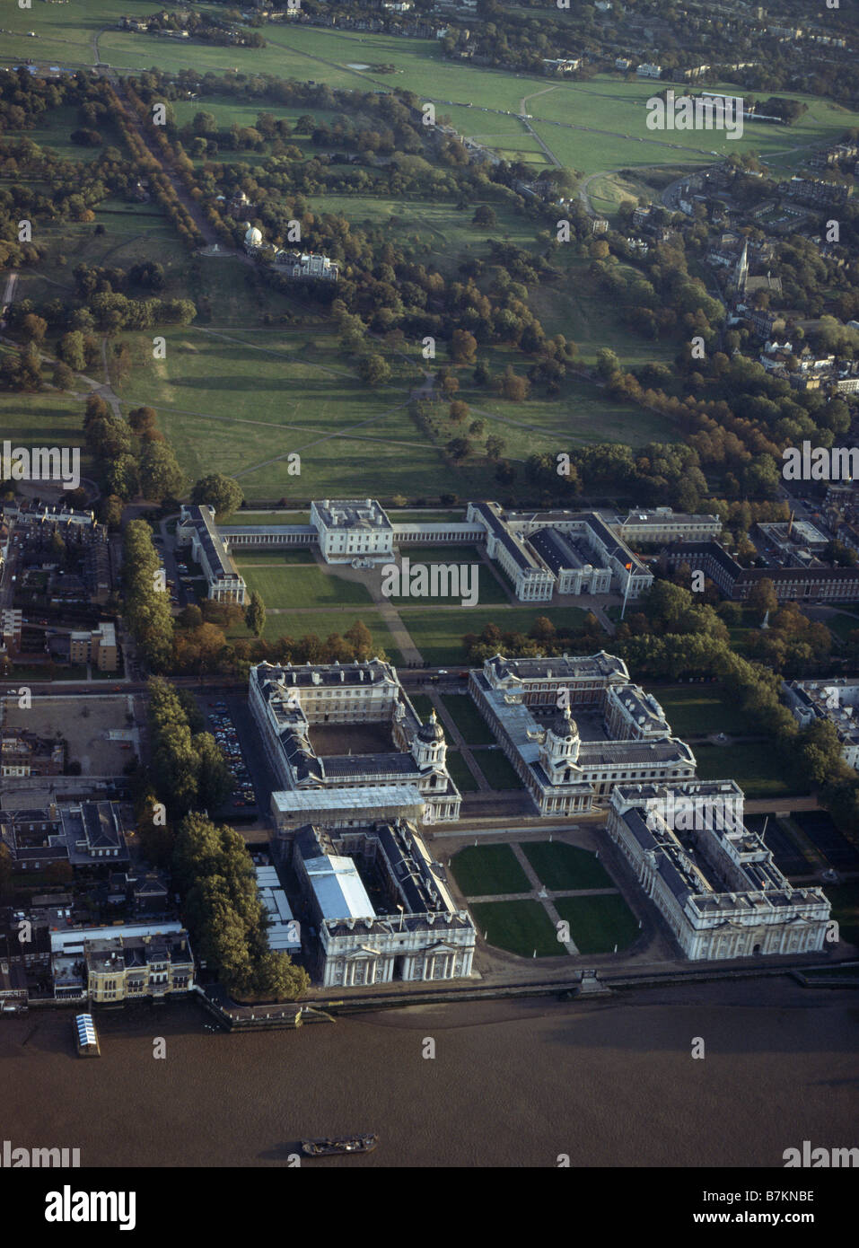 Greenwich Naval Hospital Aerial Stock Photo