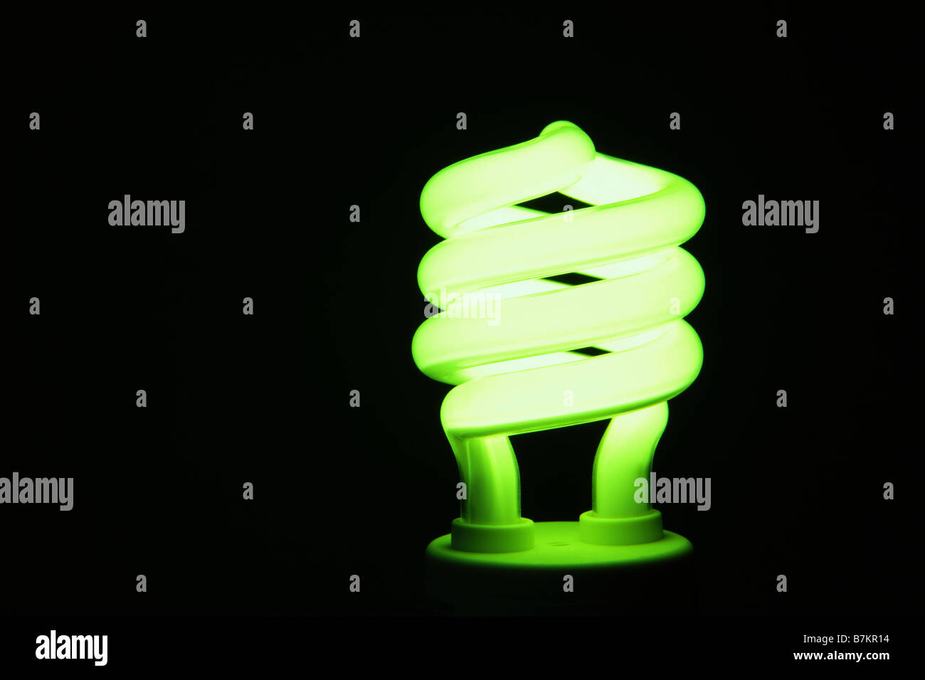 Energy saving lightbulb lighting up Stock Photo Alamy