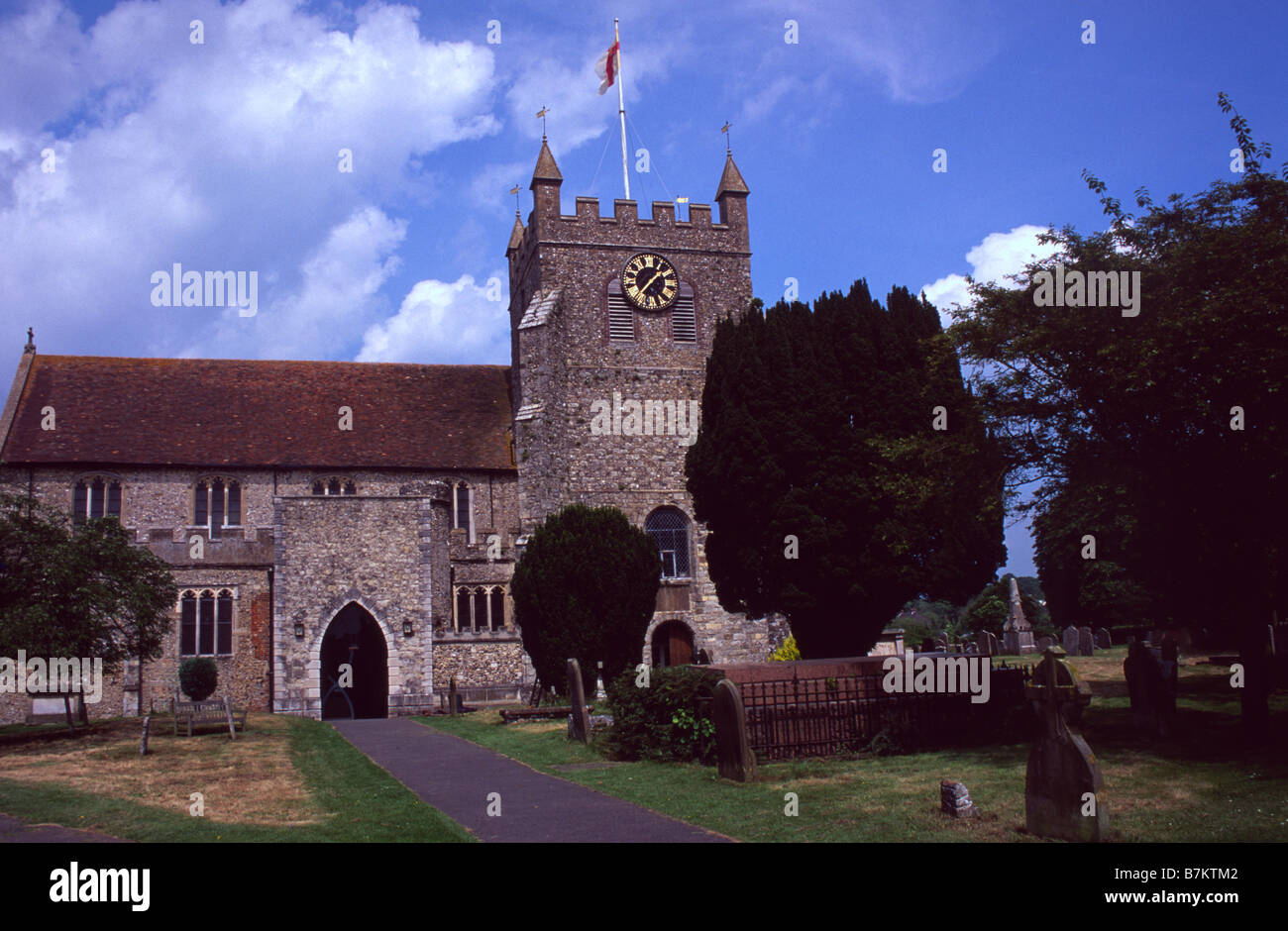 The 13th century Parish Church of St Gregory St Martin Wye Kent Stock Photo Alamy