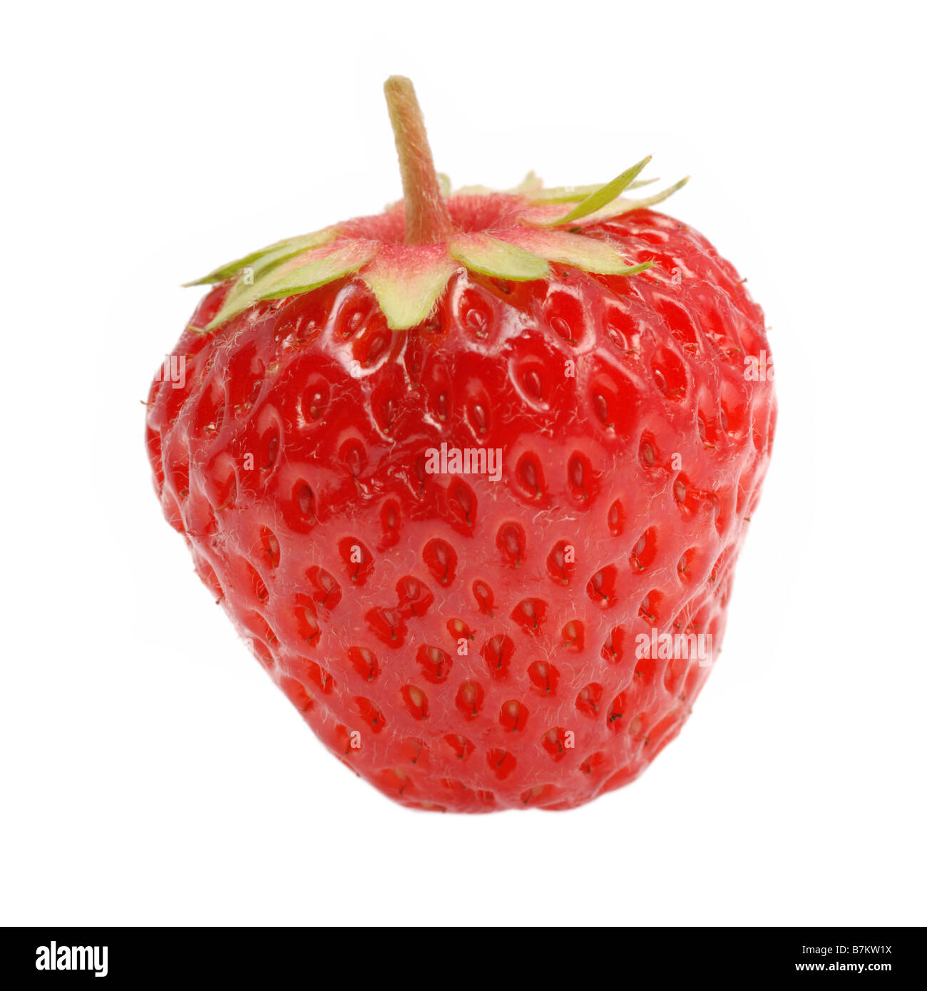Strawberry A berry isolated on a white background Stock Photo - Alamy