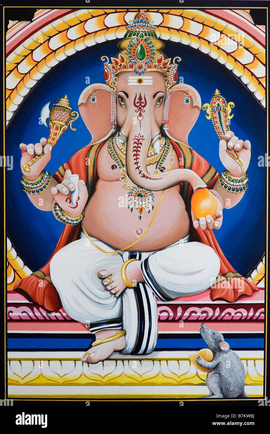Lord Ganesha painting. India Stock Photo - Alamy