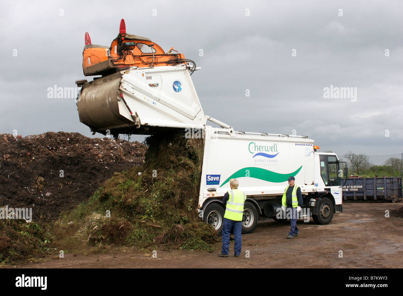 Green Waste Recycling at Agrivert in Chipping Norton Oxfordshire Stock