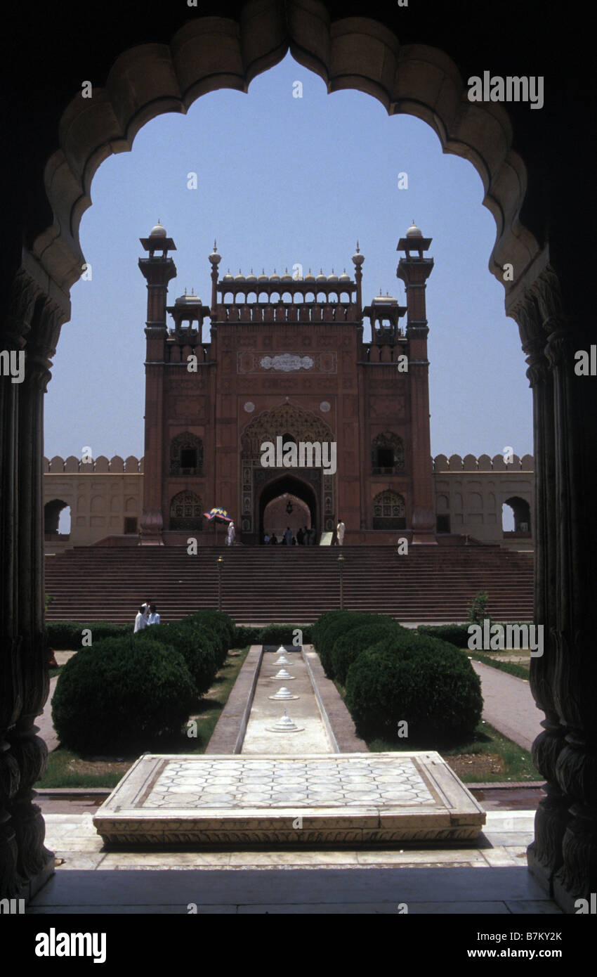 entrance to Red Fort Lahore Punjab Pakistan Stock Photo
