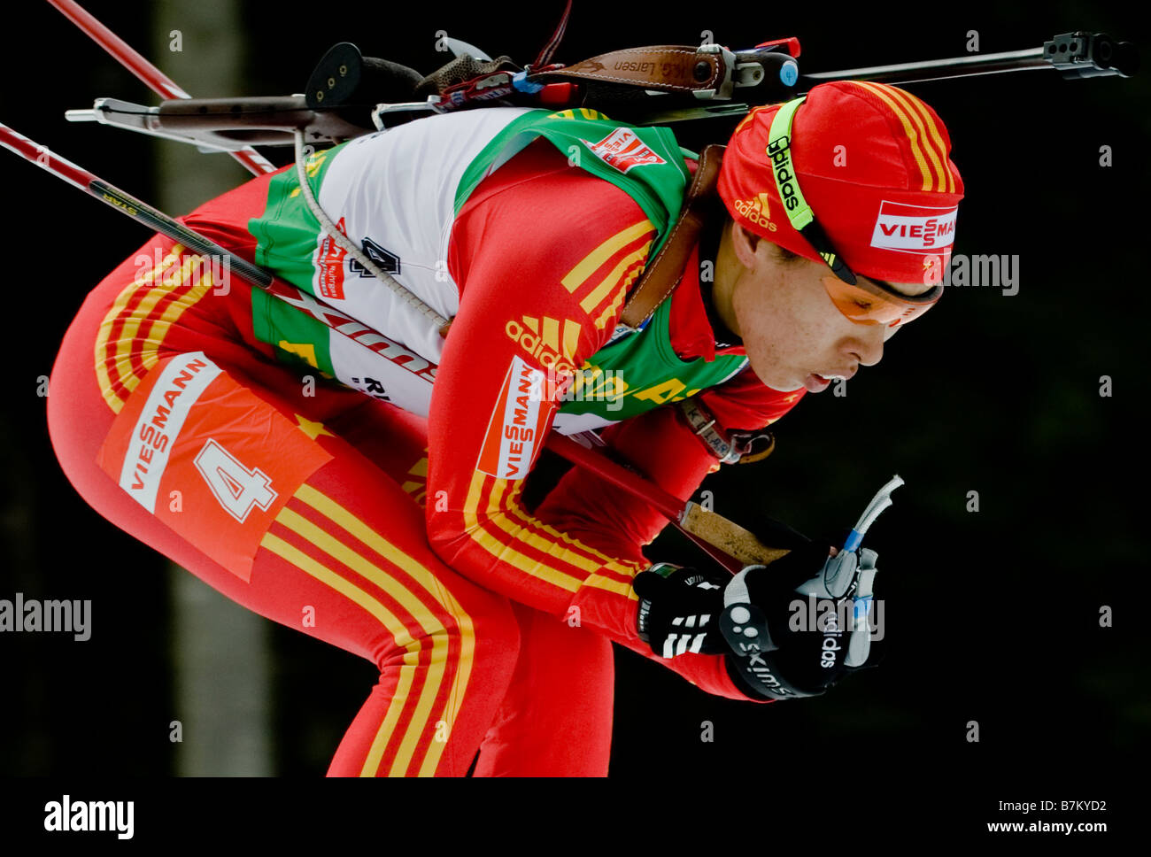 WANG Chunli China Biathlon Weltcup Verfolgung Frauen Männer Ruhpolding ...