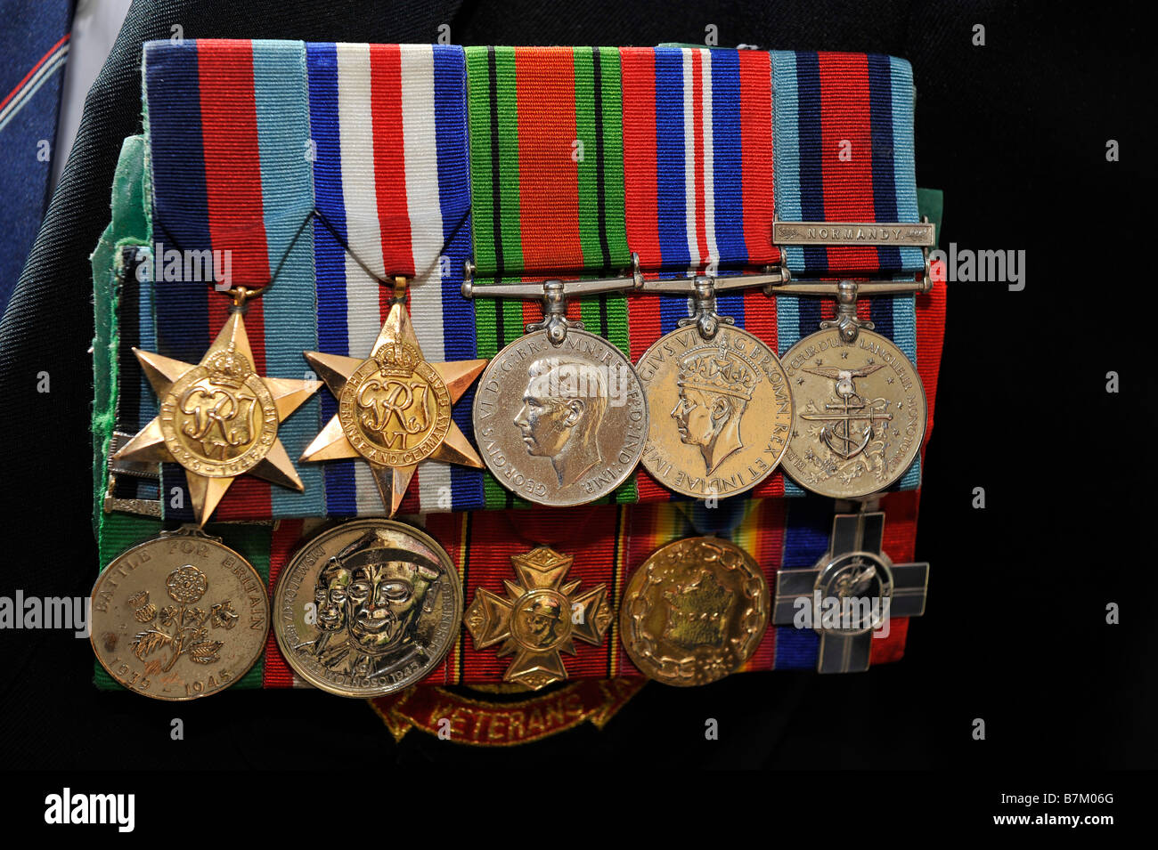 World War Two veterans medals Stock Photo