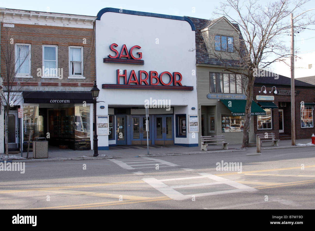 Movie theater, Sag Harbor, Long Island, New York Stock Photo Alamy