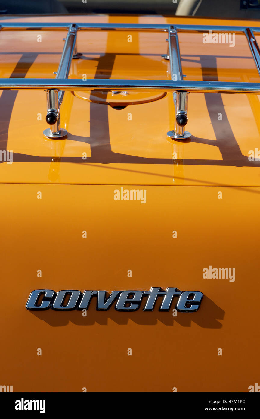 Detail of a Chevrolet Corvette Stock Photo
