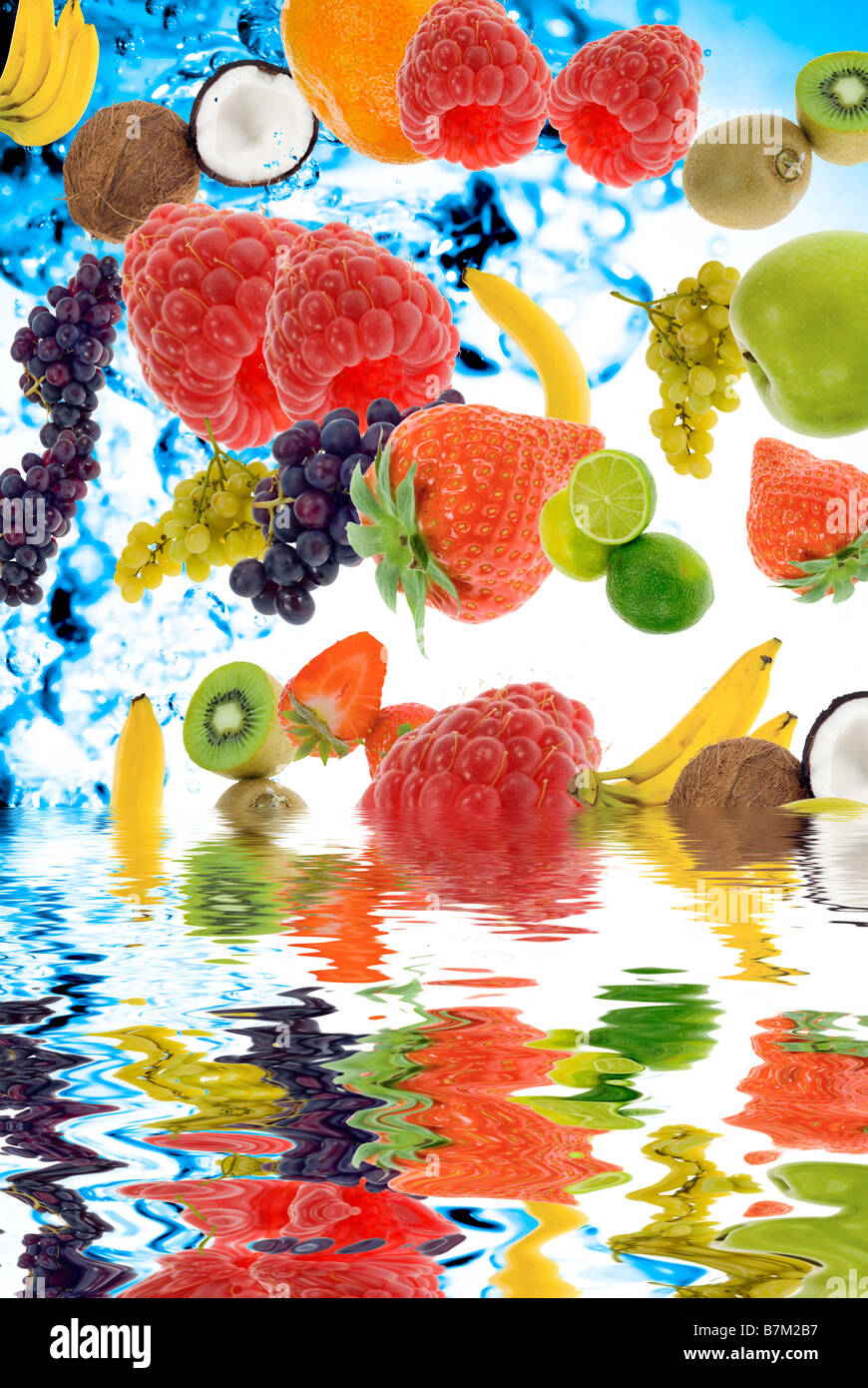 abstract fresh summer fruit concept for backgrounds Stock Photo - Alamy