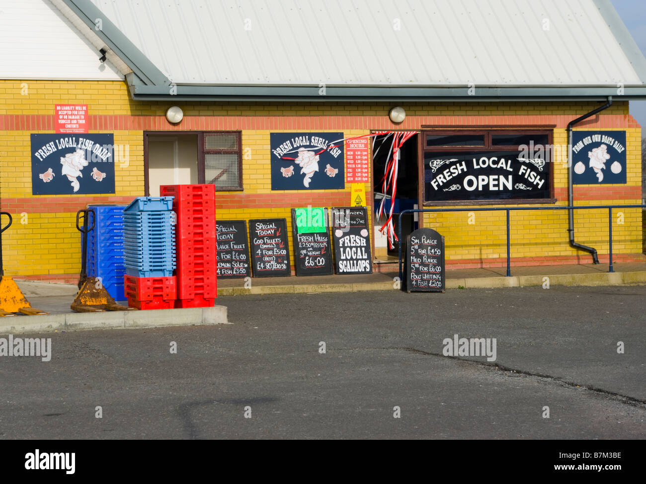 West Quay Fisheries Fishmonger Newhaven East Sussex UK Fishmongers Fish