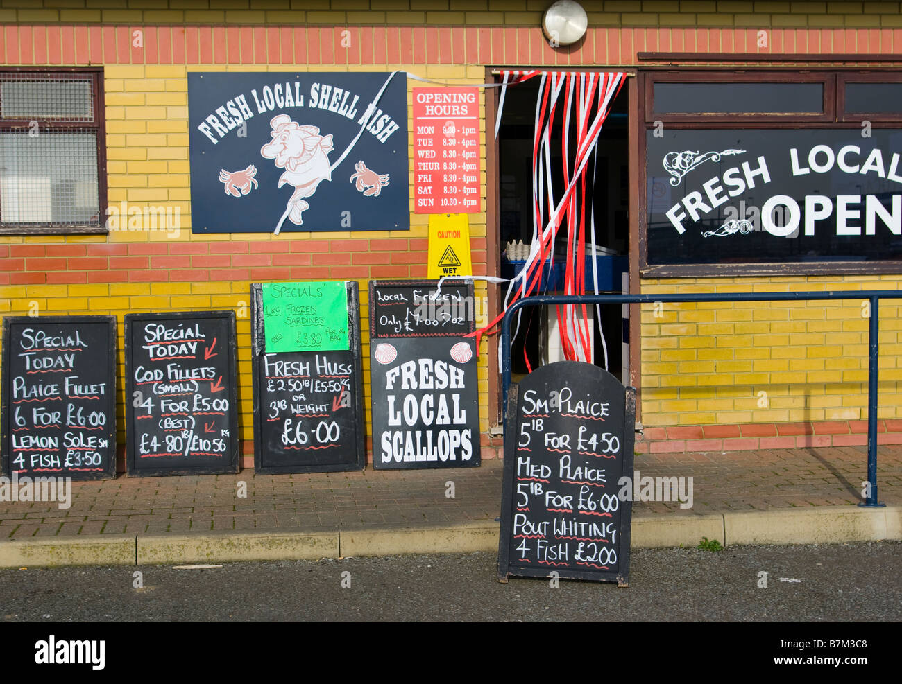 West quay fisheries fish shop newhaven hires stock photography and