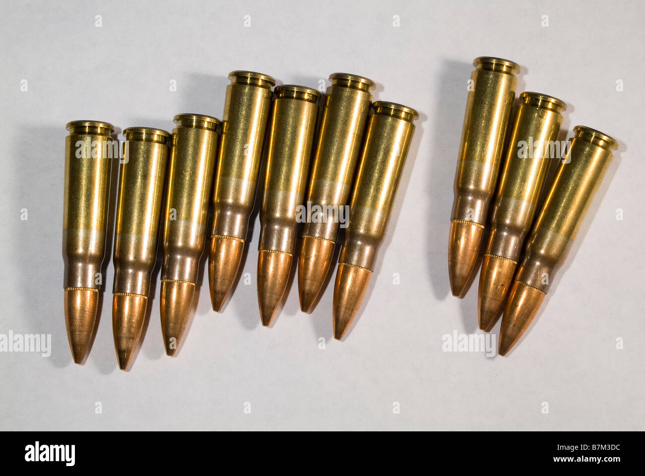 Rifle Ammunition Stock Photo