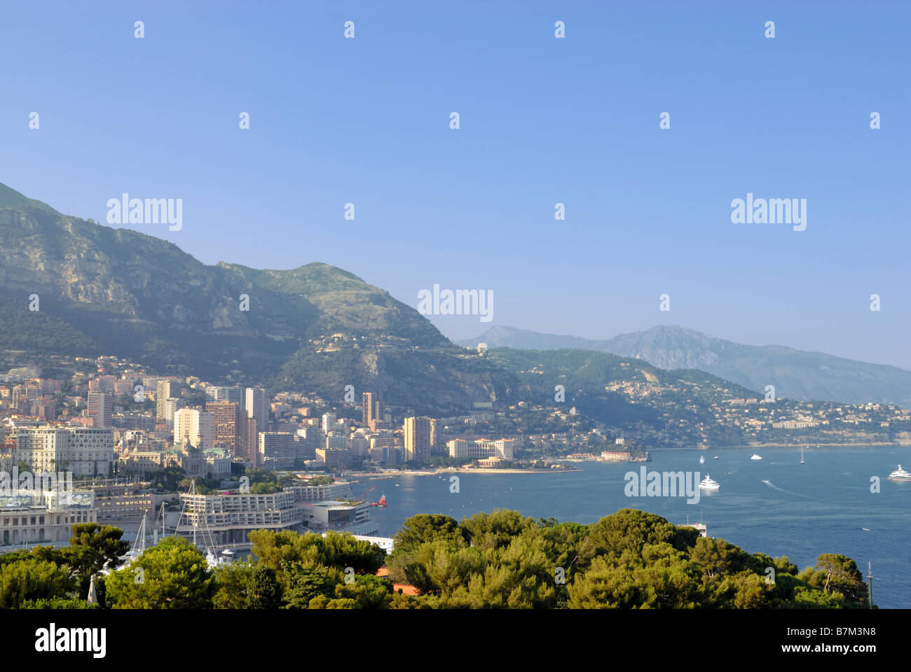 Panoramic view of Monte Carlo Monaco Stock Photo - Alamy