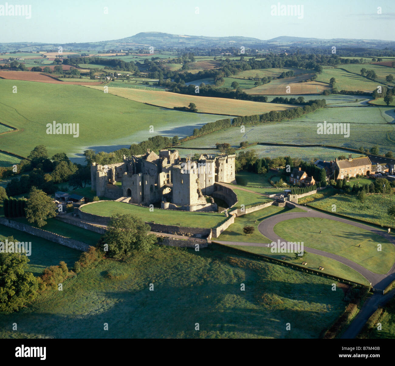 Raglan castle view hi-res stock photography and images - Alamy