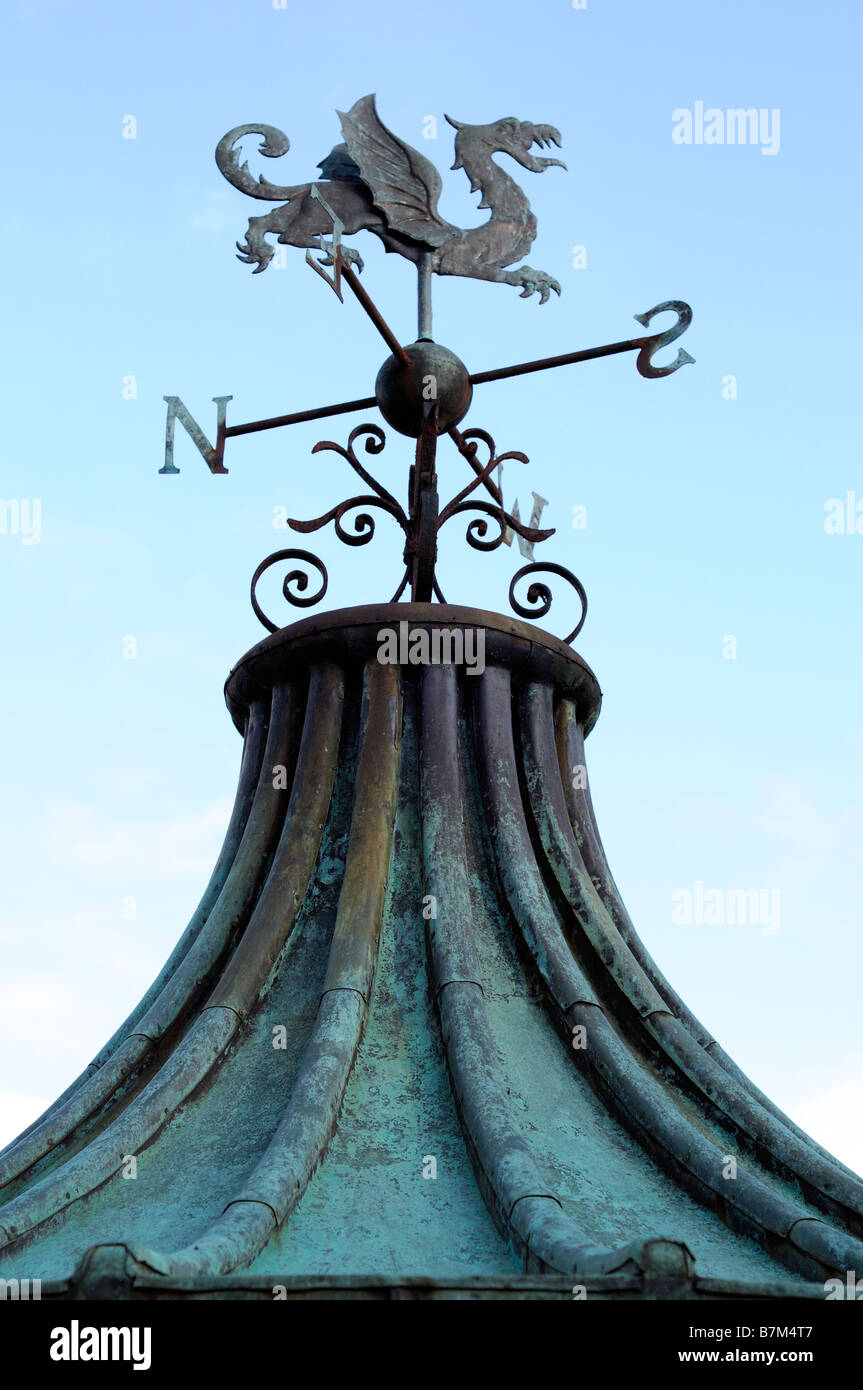 Ornamental Weather Vane Made Of Copper With A Dragon Farmeligh