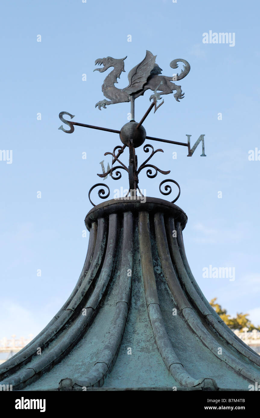 Ornamental Weather Vane Made Of Copper With A Dragon Farmeligh