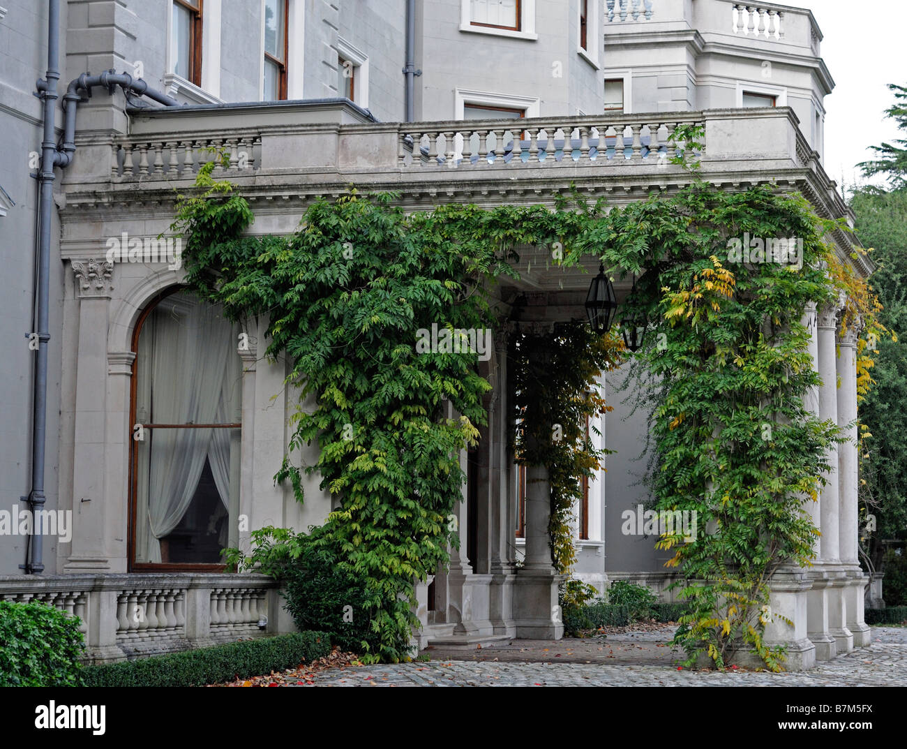 front facade exterior farmleigh georgian house phoenix park dublin ireland Stock Photo