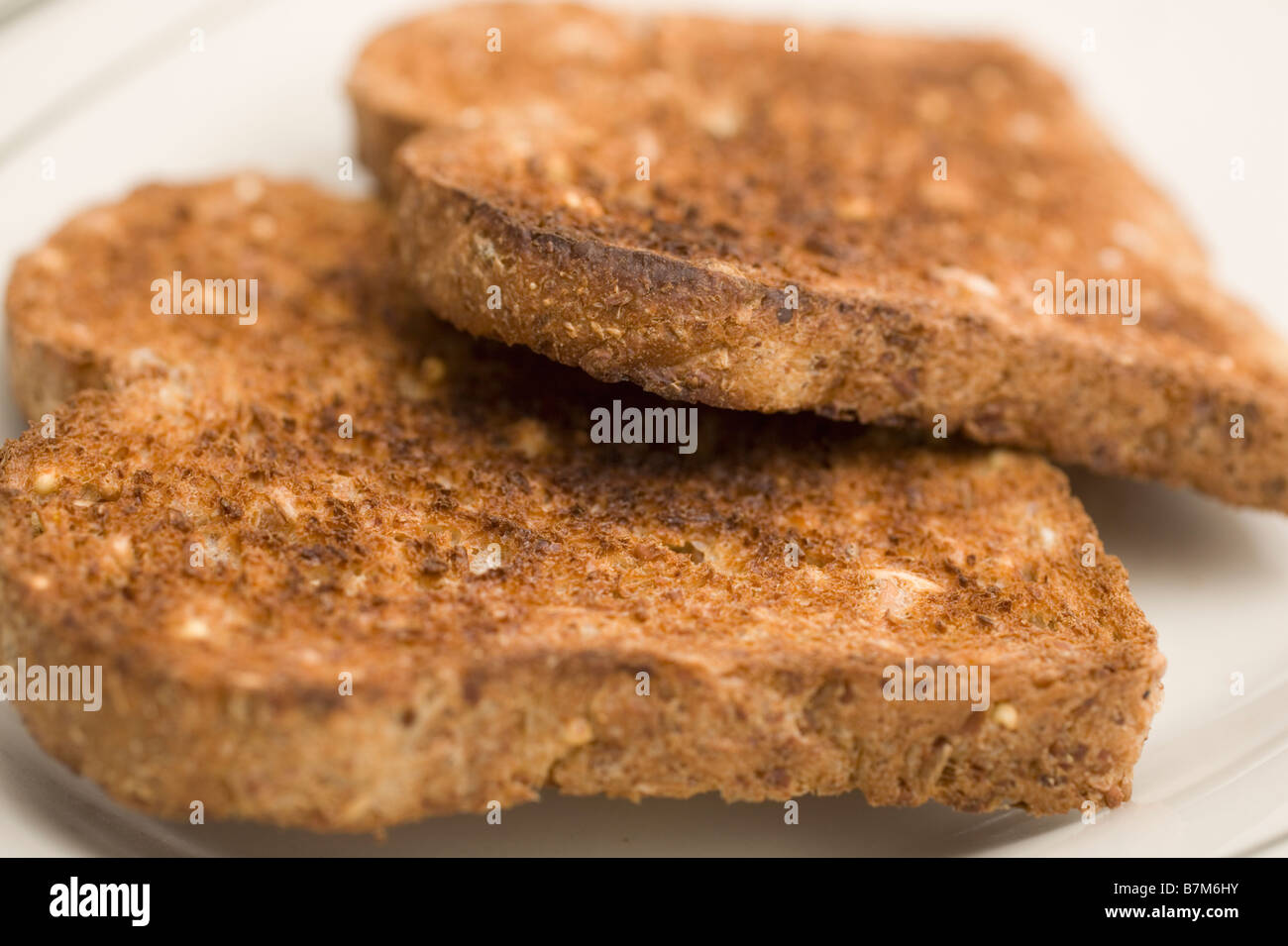 slices of whole grain toast Stock Photo Alamy