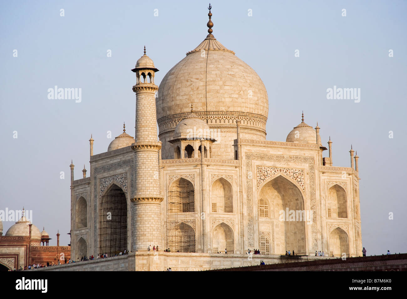 Taj Mahal viewed from the Yamuna river Stock Photo - Alamy