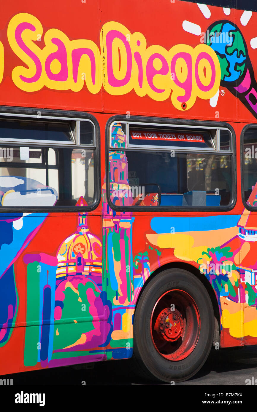 San Diego Tour Bus Old Town State Historic Park San Diego California