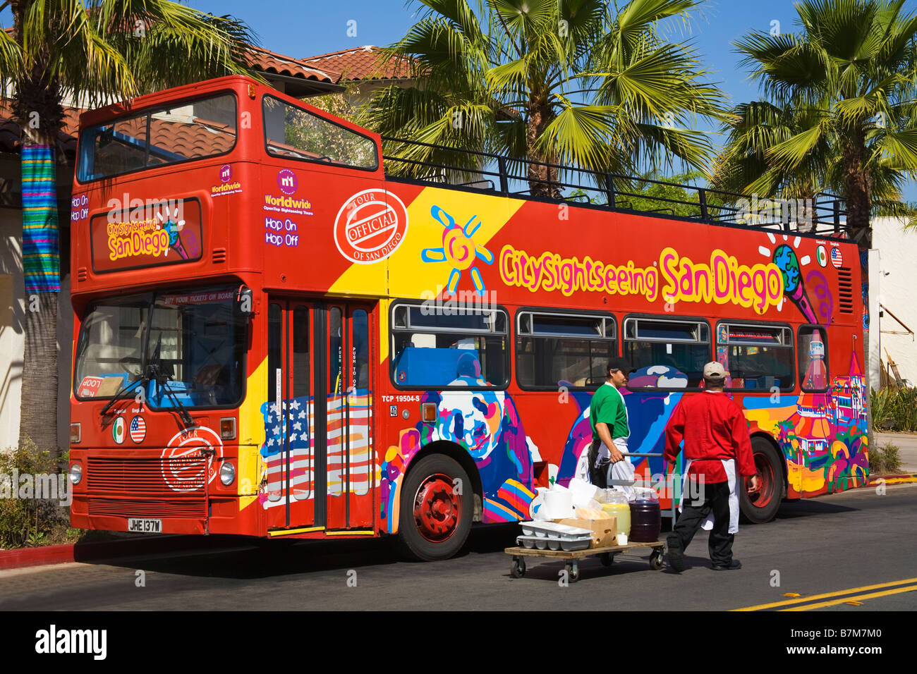 San Diego Tour Bus Old Town State Historic Park San Diego California