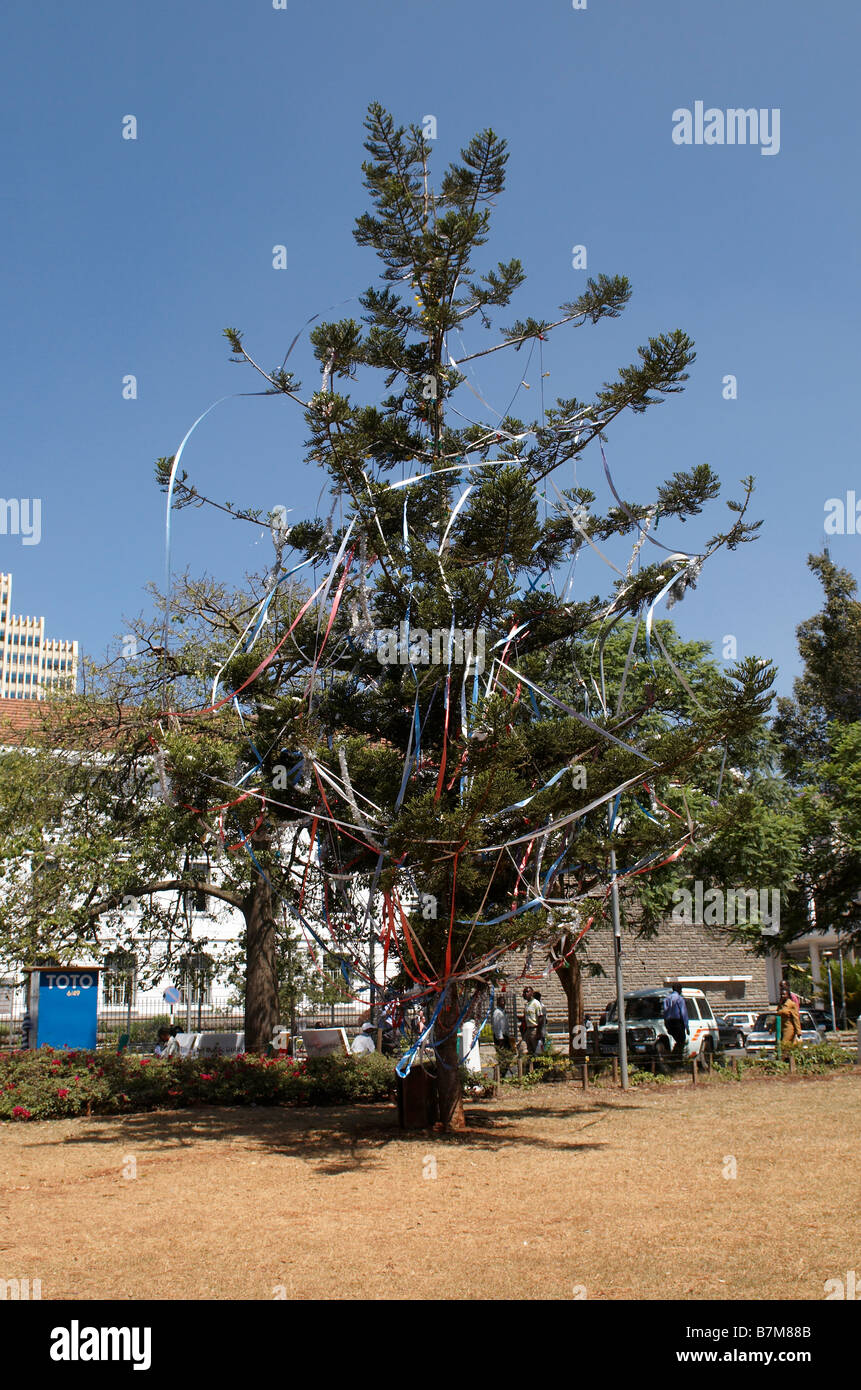 Christmas tree in Nairobi capital of Kenya Stock Photo Alamy