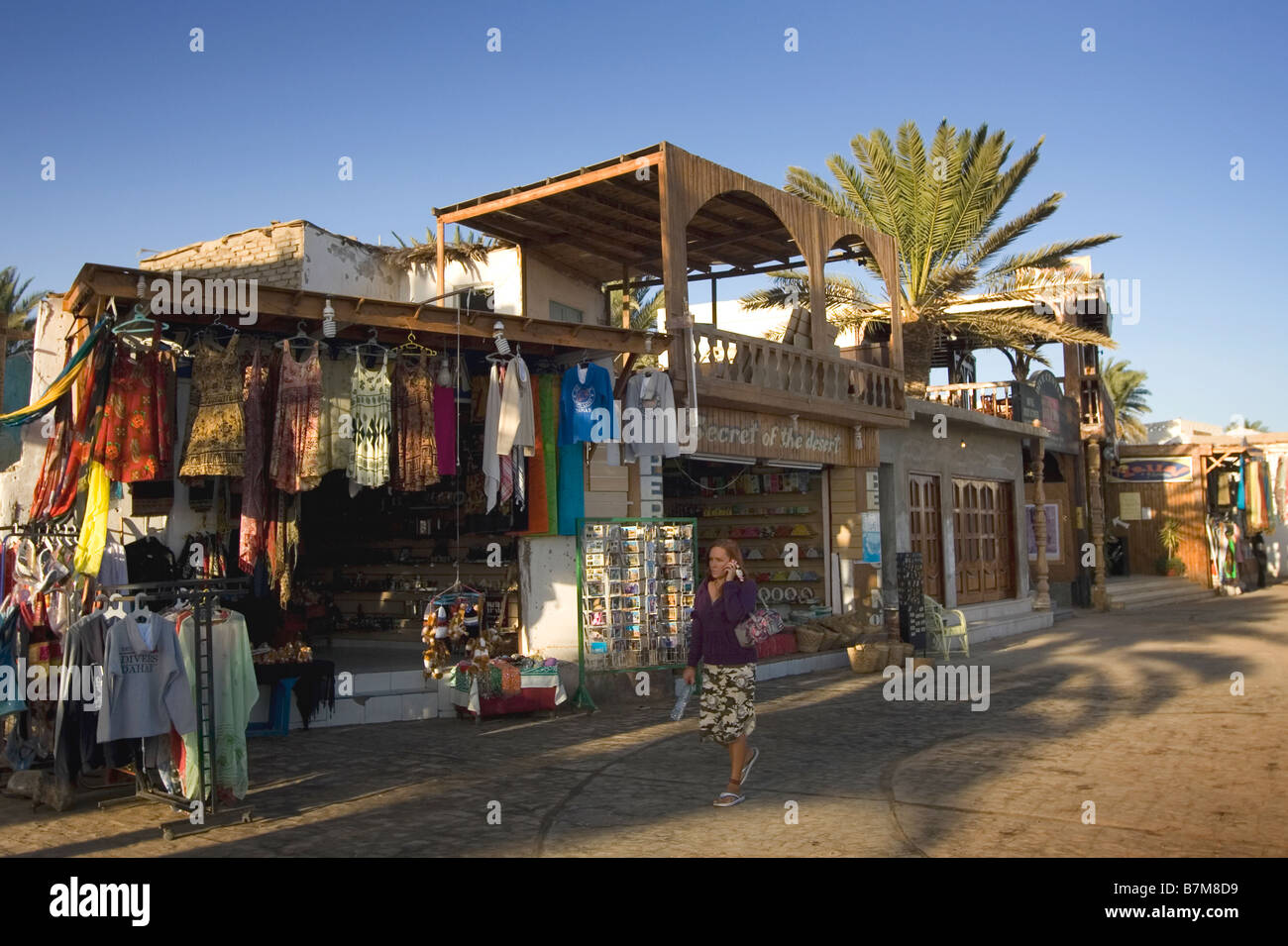 Clothes in a market stall, Dahab, Egypt Stock Photo Alamy