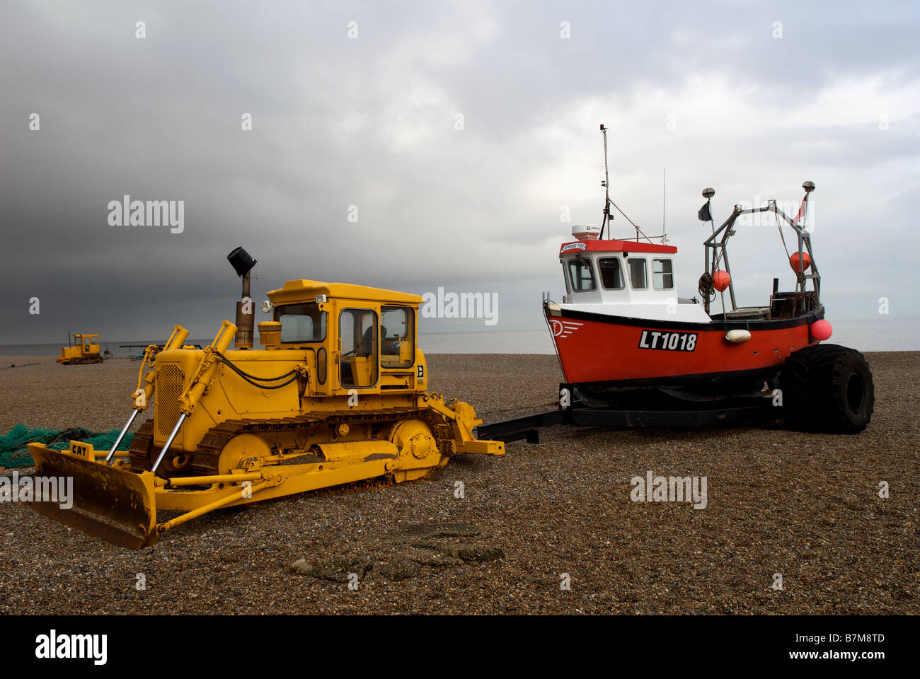 Fishing boat, Aldeburgh, Suffolk, UK. Stock Photo