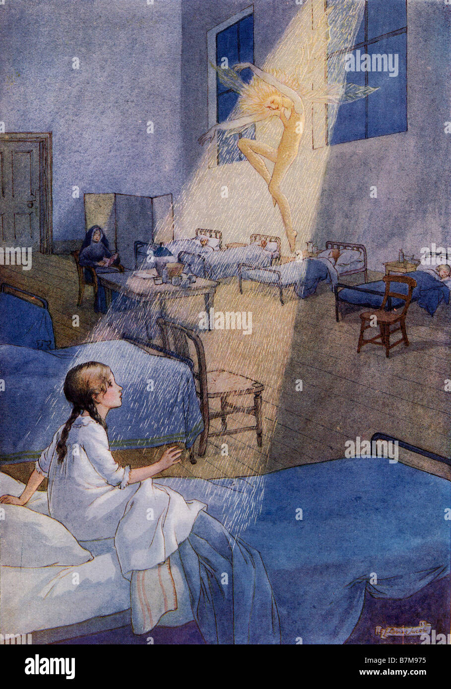 The Sand Fairy From the picture by Louise Jacobs from the book Princess Marie José s Children s Book published 1916 Stock Photo