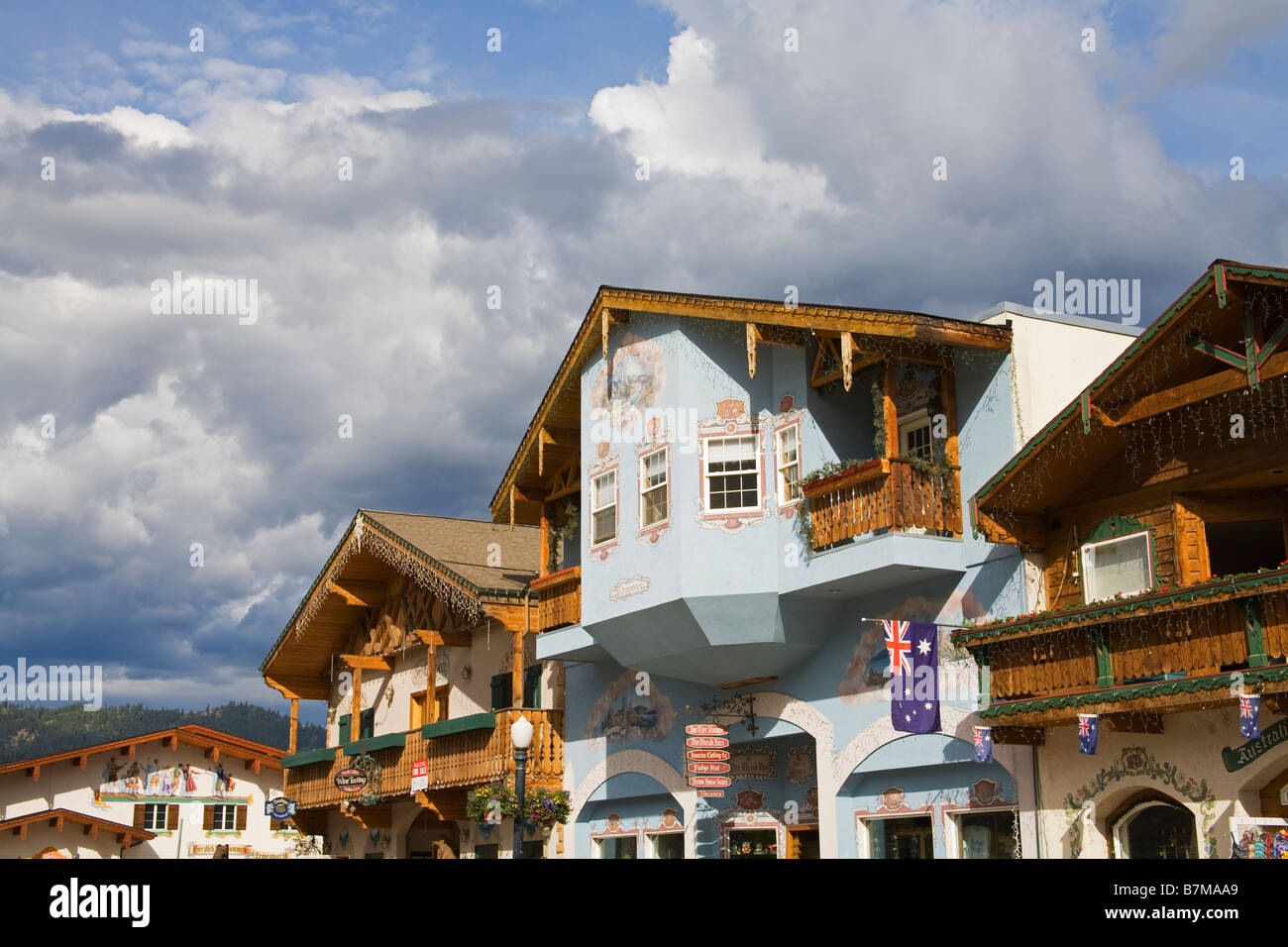 Leavenworth Bavarian Village Washington State USA Stock Photo