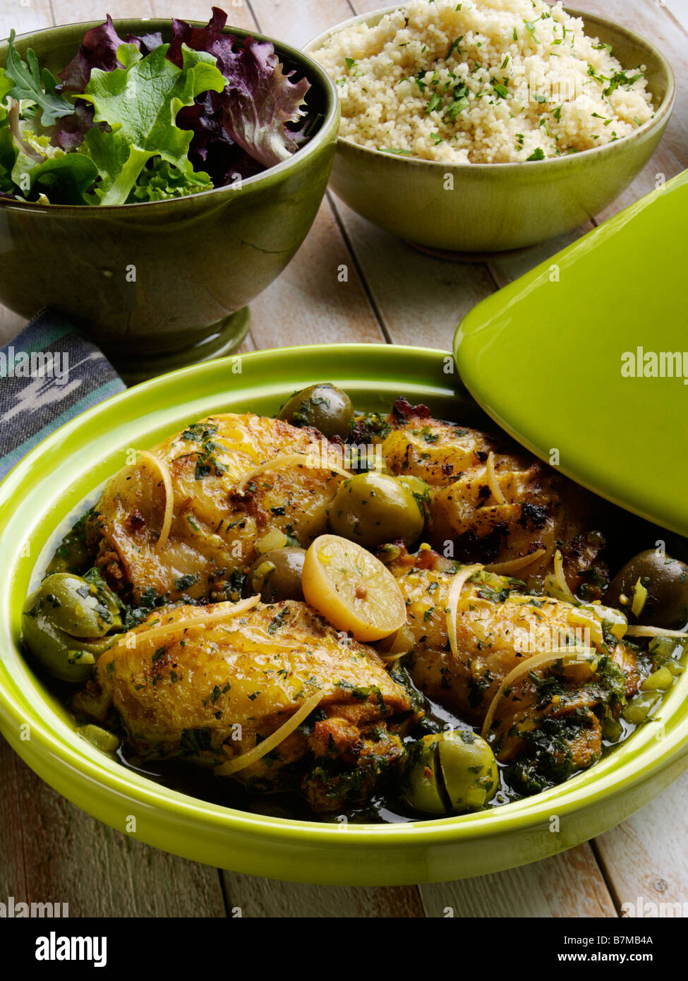 Moroccan chicken tagine Stock Photo Alamy