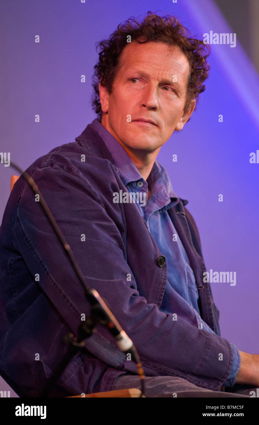 Gardener & tv presenter Monty Don, President of the Soil Association, pictured at Hay Festival 2008 Hay on Wye Powys Wales UK EU Stock Photo