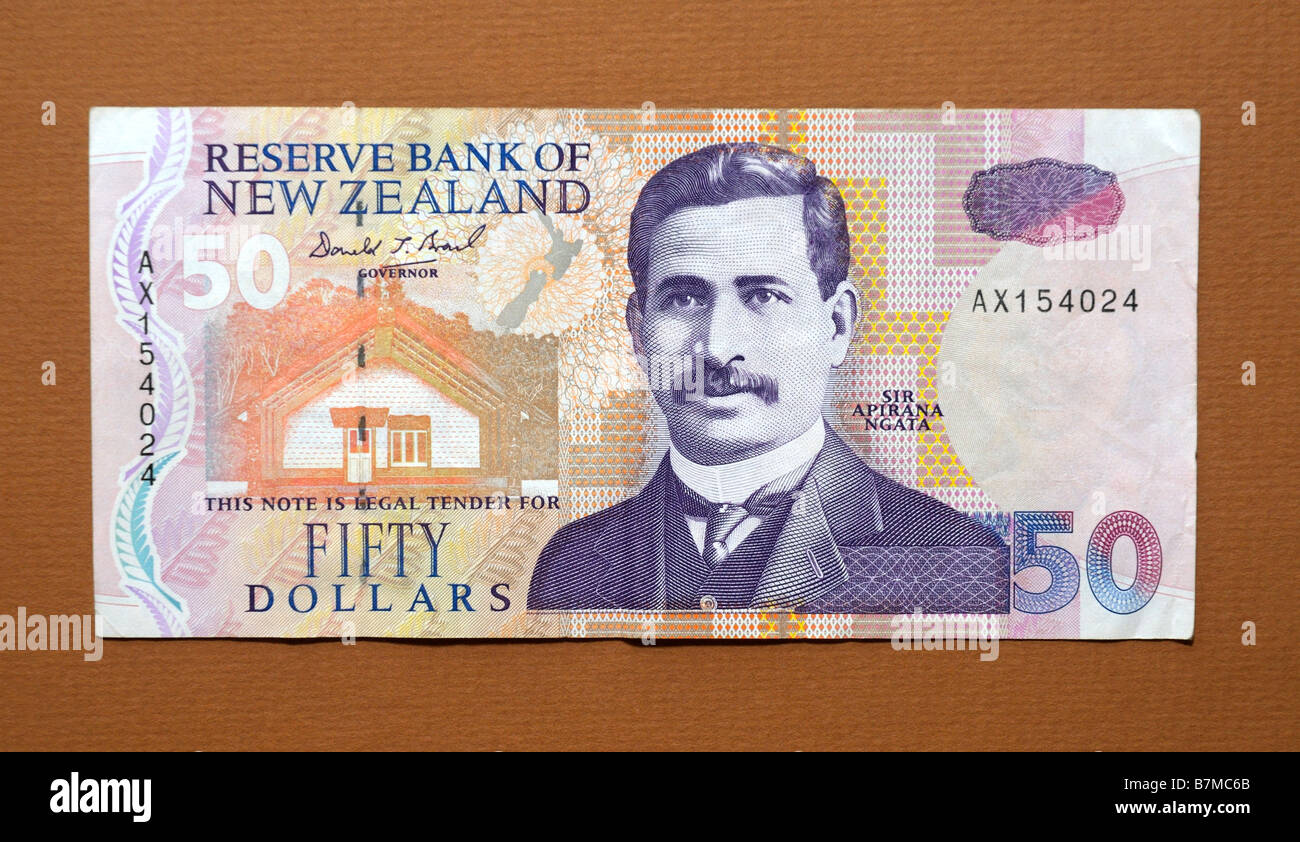 New Zealand 50 Fifty Dollar Bank