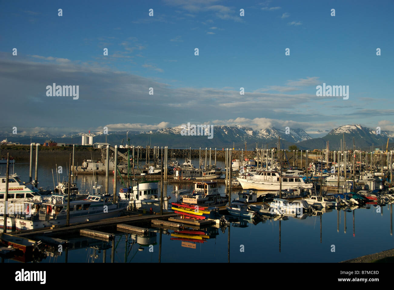Homer alaska boat harbour Stock Photo Alamy