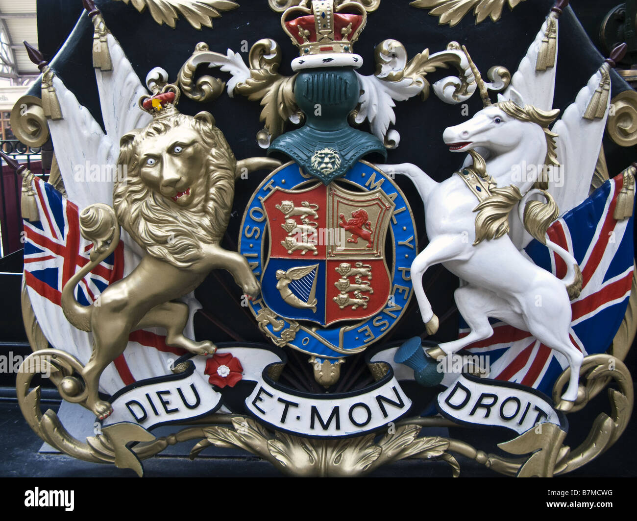 Dieu Et Mon Droit Stock Photo Alamy