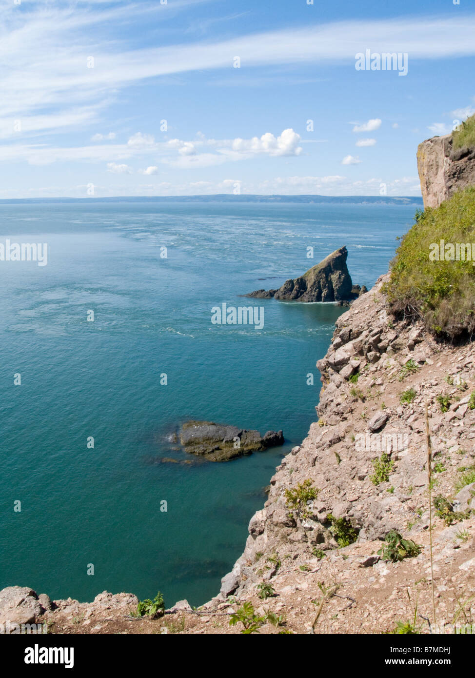 View of Bay of Fundy at the end of Cape Split Trail Cape Split, Nova
