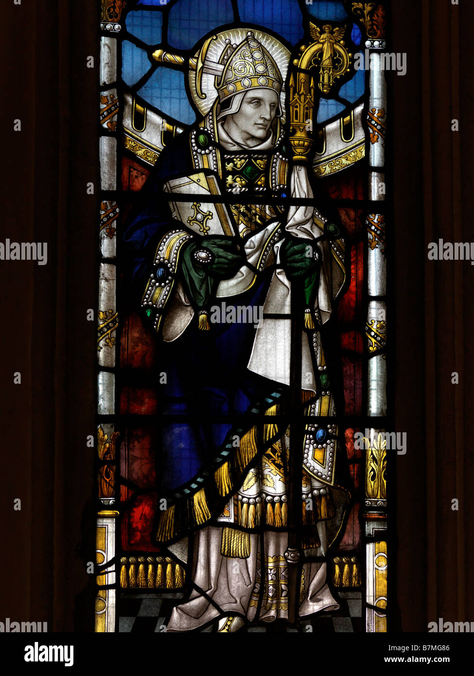 St Lawrence Church Morden Surrey England Stained Glass Window of St ...