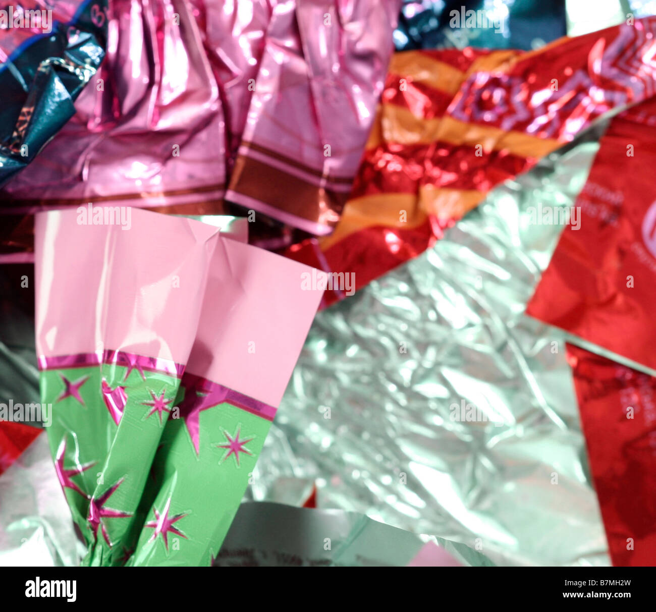 Candy Wrapperw Close-up picture of candy wrapper Stock Photo - Alamy