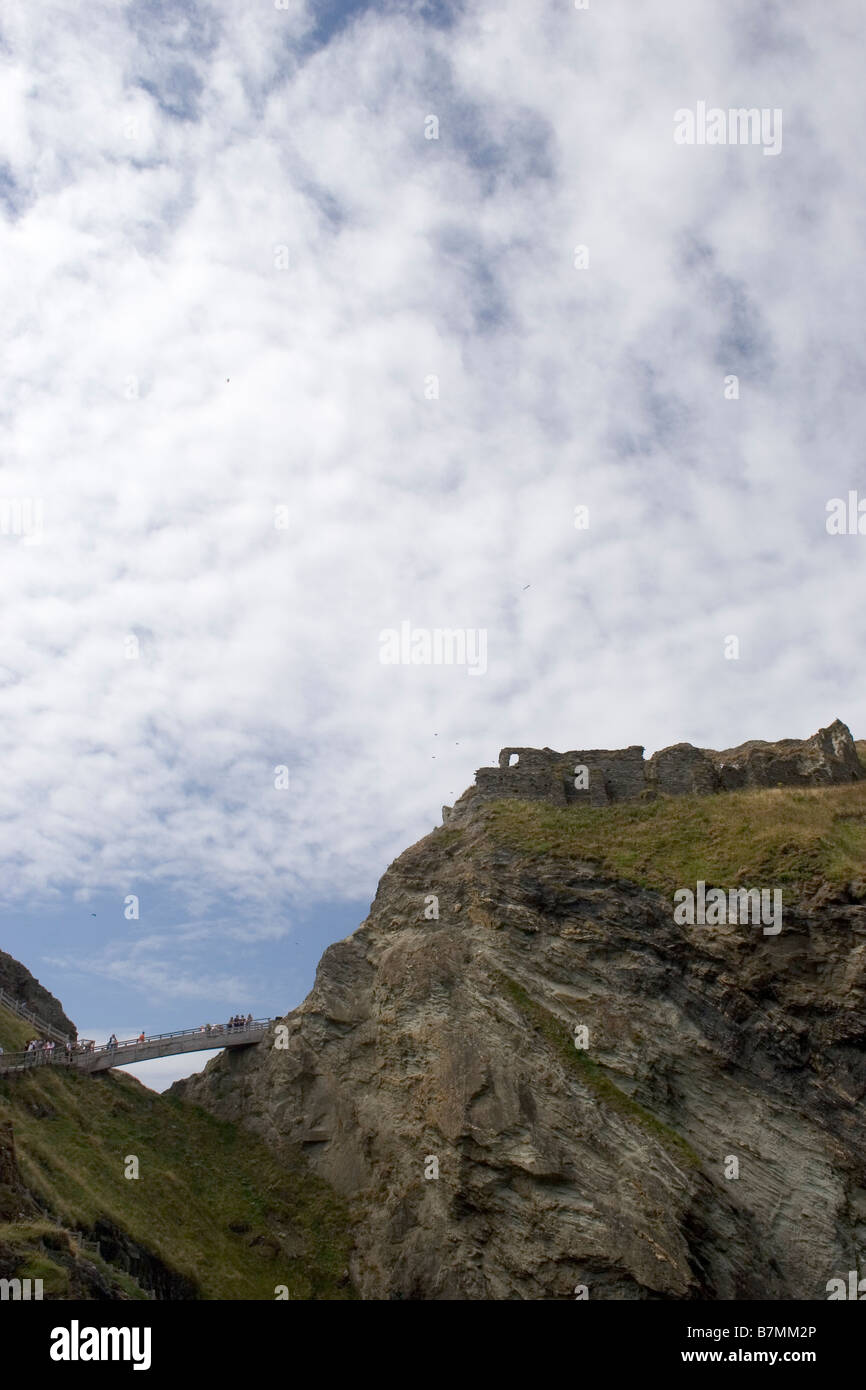 King Arthur's Castle Tintagel Cornwall also known as Camelot Stock Photo