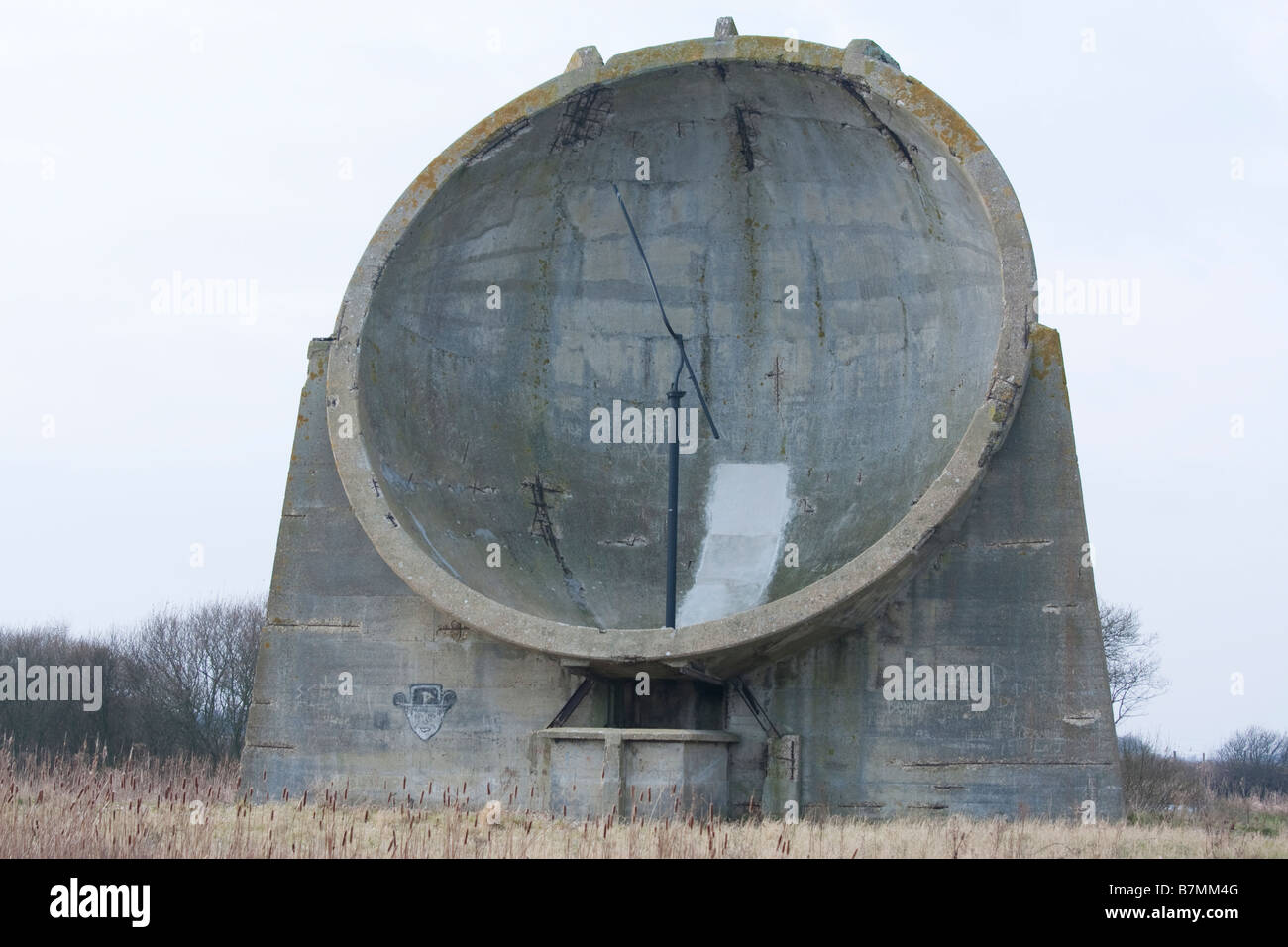 The 30' acoustic sound mirror located in Denge, Kent, England Stock