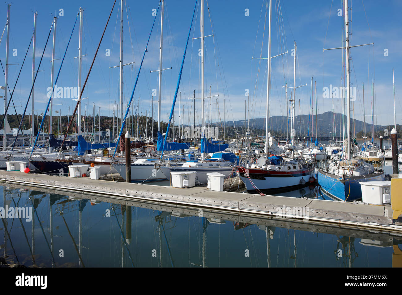 Marina in Sausalito near San Francisco. California, USA Stock Photo - Alamy