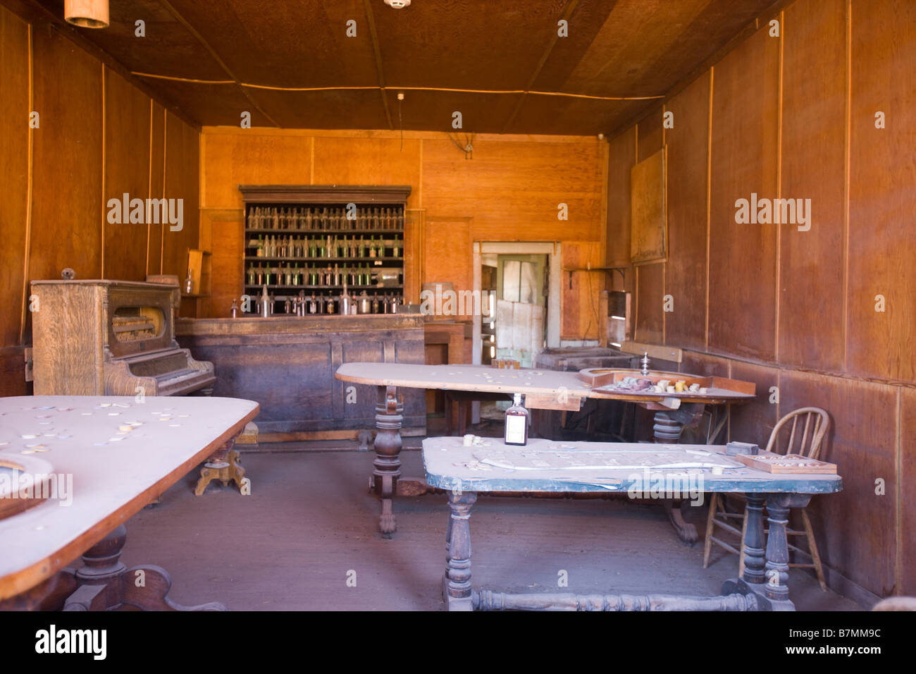 Gambling Hall in Bodie State Historical Park Stock Photo