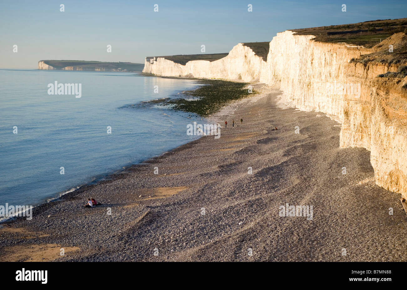 Seven Sisters Coastline from Birling Gap, East Sussex, UK Stock Photo